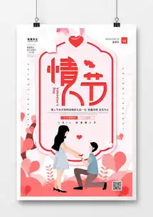 情人节卡通创意简约海报设计图片下载psd格式素材47247087像素熊猫办公
