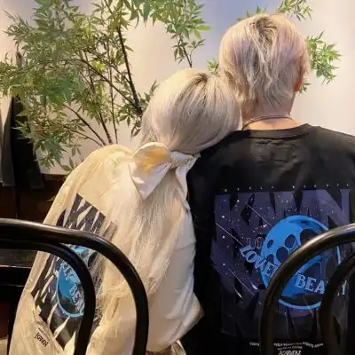 情侣超级好看的很有氛围感的头像生活很匆忙别错过日落和夕阳
