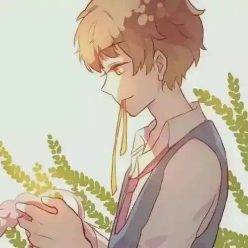 动漫头像林中有鹿,鹿有孤独

