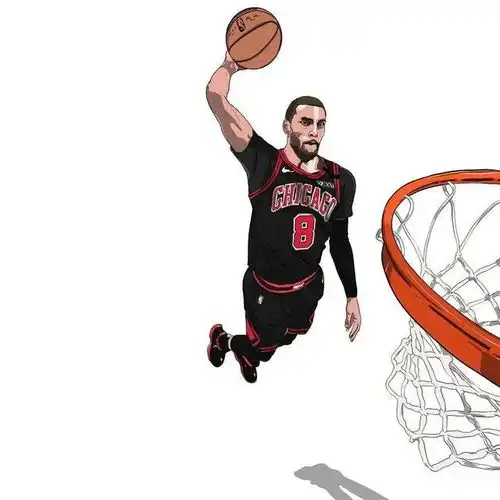 nba球星手绘头像5
