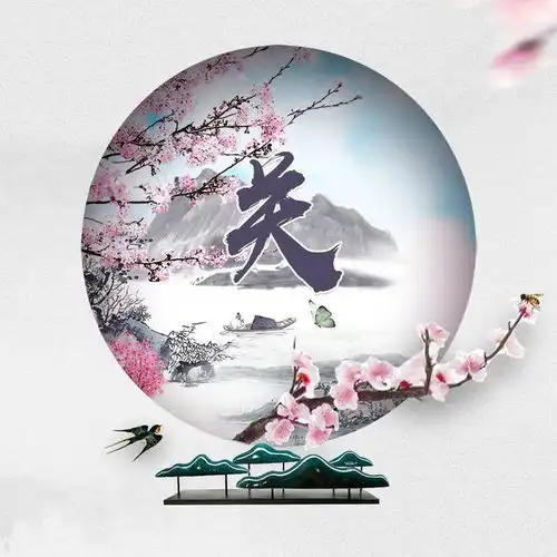微信头像姓名头像,水墨桃花中国风,一定不要错过
