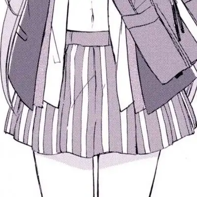 小众黑白动漫女生头像

