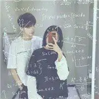 数学公式情侣头像一对两张微信头像图片大全
