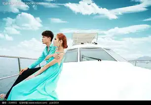 坐在汽艇上的情侣婚纱摄影图片免费下载编号3149501红动网
