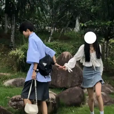 情侣照片真人头像,超甜氛围感的真人情头
