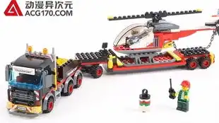 乐高lego60183城市系列重型直升机运输车2018速拼评测
