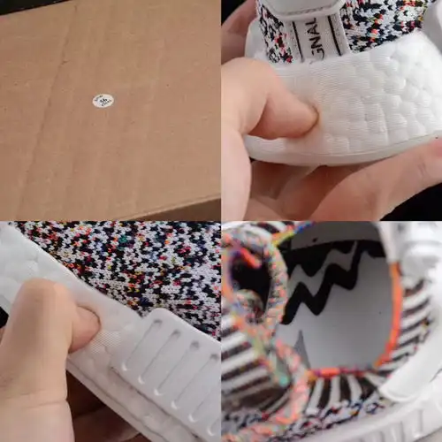 adidasnmdr1pkboost彩虹噪音夏季新款情侣鞋
