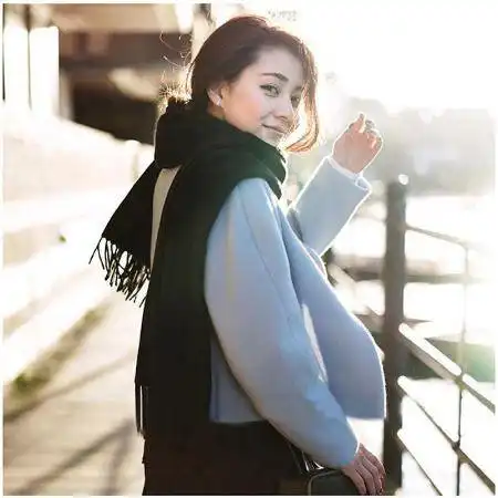 新款韩版格子围巾女冬季学生百搭保暖加厚情侣ins可爱网红围脖男
