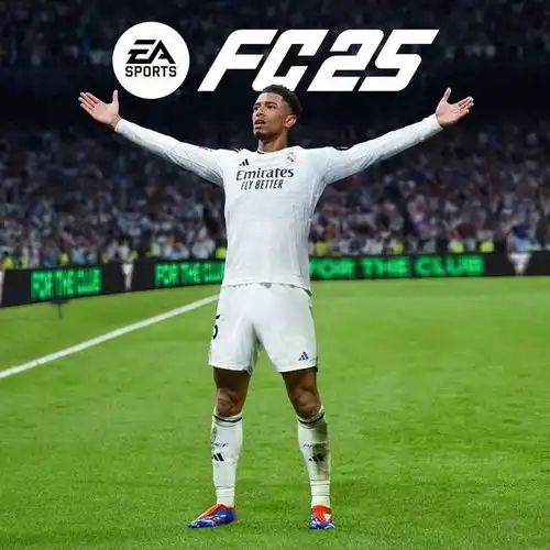 张开双臂庆祝,官方贝林厄姆成为fc25封面球星
