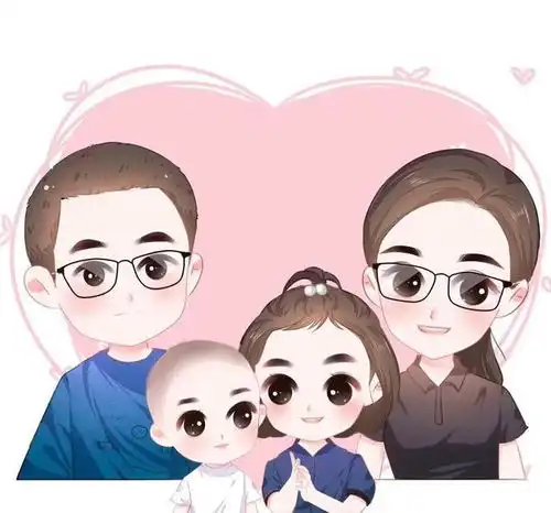 亲子和情侣卡通头像喜欢的拿走
