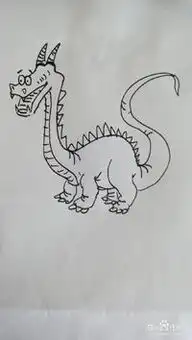怎么画一只卡通龙龙的简笔画
