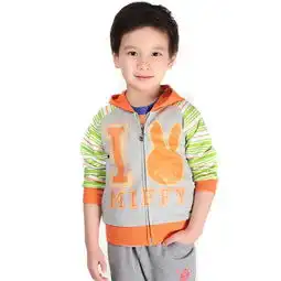 miffy米菲童装男童全棉卡通拼色卫衣外套mg14c0132014新款

