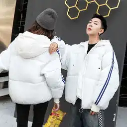 港风情侣男士连帽棉衣男棉服面包服加厚外套男qt50168820p80

