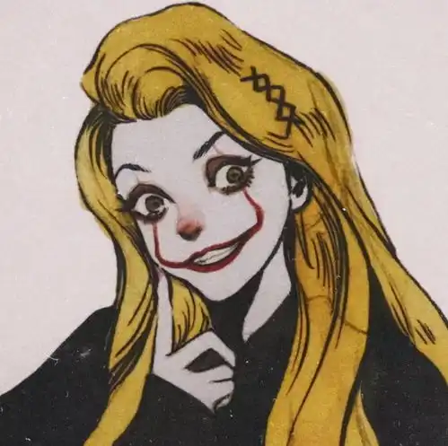 迪士尼公主画黑暗妆,艾莎女王看着像反派,但是好可爱

