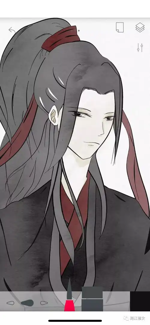 古风指涂人物小像魔道祖师夷陵老祖魏无羡
