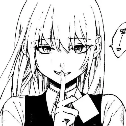 优质黑白动漫女生头像图集依
