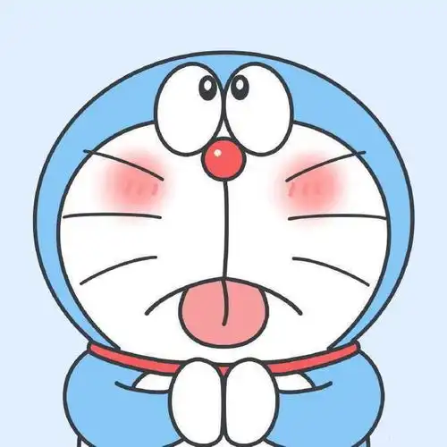 一组可爱的蓝胖子表情包
