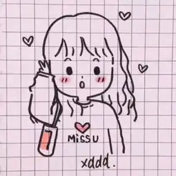 动漫简约女头可爱呆萌简单韩系女头
