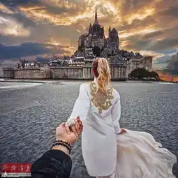 牵手环游世界情侣结婚组图
