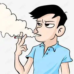 卡通抽烟男士素材图片免费下载千库网
