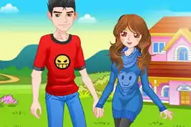 快乐的情侣
