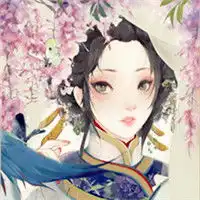 手绘古风民国美女头像,打伞的样子更是淑女
