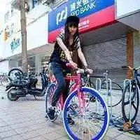 微信骑自行车表情微信头像图片大全
