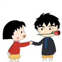 樱桃小丸子3个人的头像微信头像图片大全
