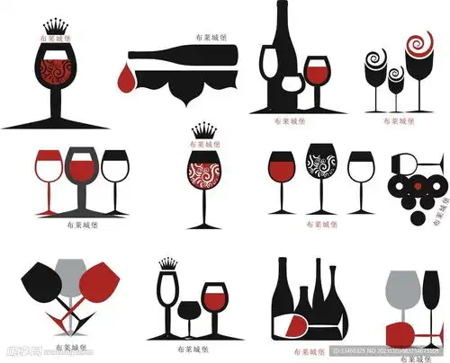 卡通葡萄酒杯设计图
