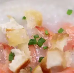 食美粥营养粥系列油条鲜虾粥砂锅炖锅做法易学易做海鲜粥的做法
