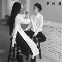 黑白男女生图片

