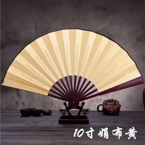 超大挂扇壁扇装饰扇中国风工艺绢布扇子影楼道具婚庆大折扇红梅图
