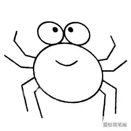 卡通蜘蛛简笔画
