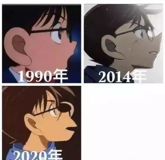 长大的动漫角色静香不再清纯,皮卡丘变瘦,柯南不成人形
