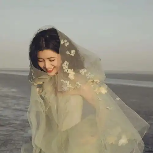 超美的婚纱系列女头
