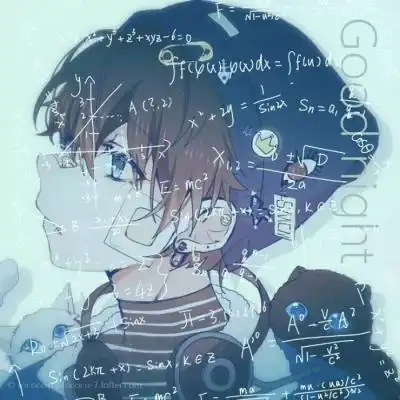 带公式的卡通情侣头像
