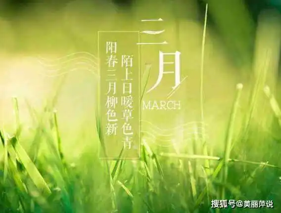 你好三月朋友圈心情语录三月你好唯美图片大全
