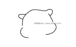 画一只呆萌的小猫咪
