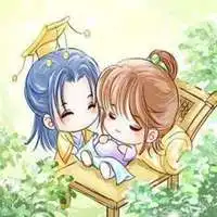 古装漫画美男长发手绘微信头像图片大全
