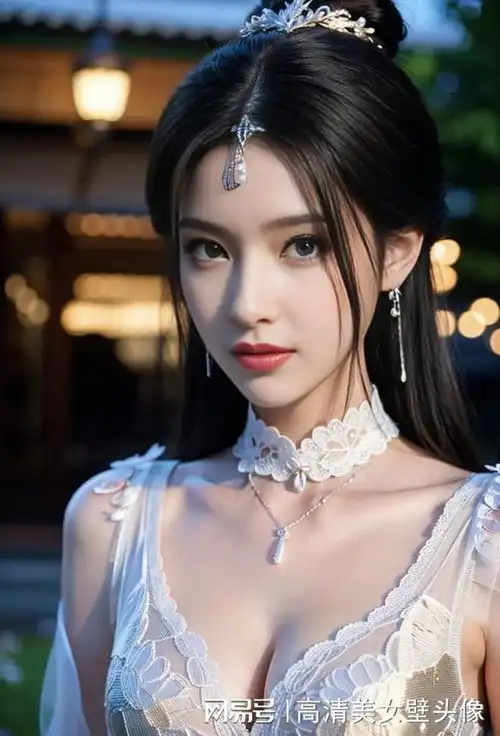 高清美女壁纸,朴素古风吊带连衣裙搭配神仙般颜值的美女,美极了
