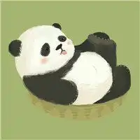 呆萌的卡通熊猫头像微信头像图片大全
