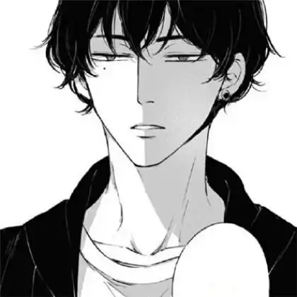 被烟酒缠身深深受伤,男生黑白卡通头像冷酷忧伤

