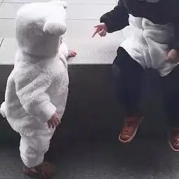 可爱的萌娃系列情侣头像

