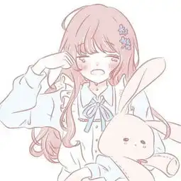 手绘可爱动漫女生头像粉色系少女心
