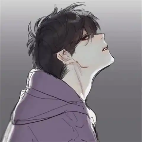 帅气冷漠男生漫画头像
