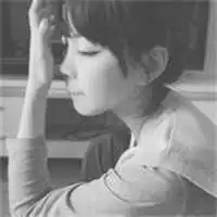 一男一女非主流恋人黑白头像
