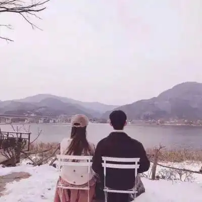 微信头像潮流范独特个性情侣合照头像一人一张
