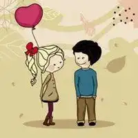 求婚情侣头像卡通图片卡通浪漫求婚人物头像图片

