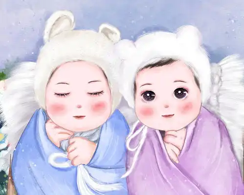 手绘情侣婚纱头像少女头像
