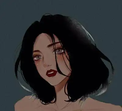 短发女生头像

